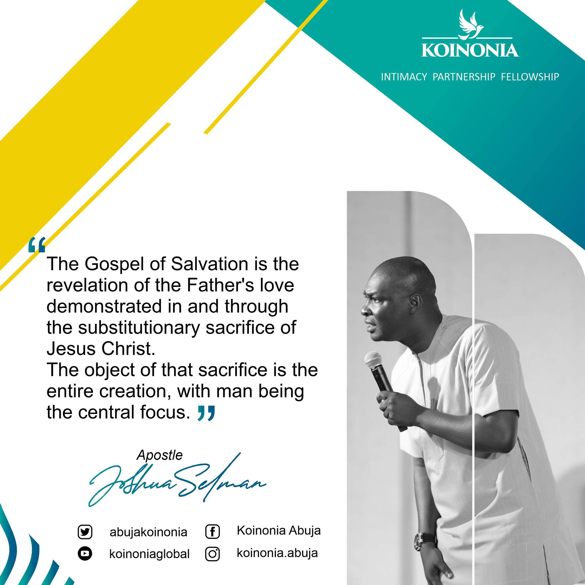 The Resurrection Message Koinonia Abuja with Apostle Joshua Selman Nimmak